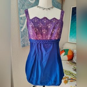 50s Vintage Rose Marie Reid Pin Up Style Swimsuit